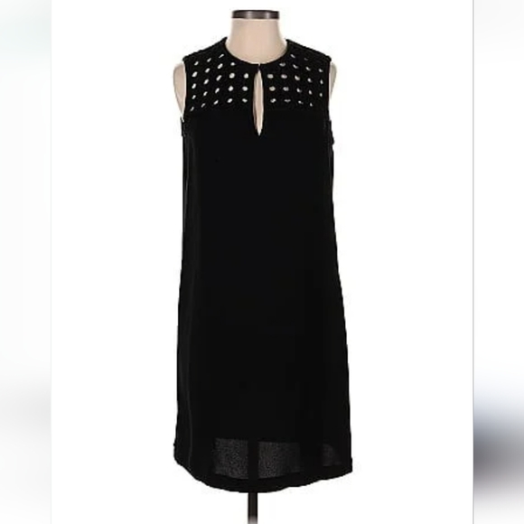 Diane Von Furstenberg sleeveless crochet top midi dress-Size 6 Black Hope Dress - Picture 3 of 7